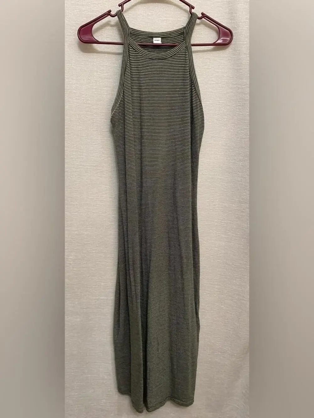 Old Navy Striped Green Midi Dress